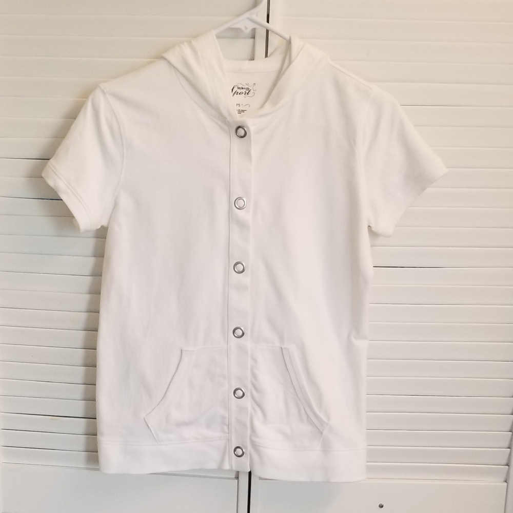 Style & Co Sport white hoodie